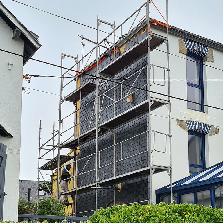 Ravalement facade à Hennebont